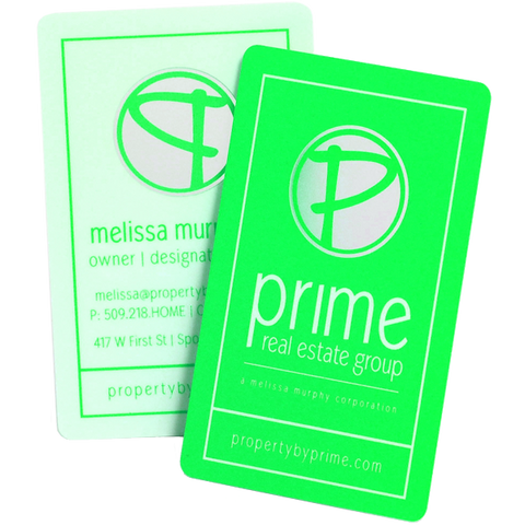 Clear Card Frosted Finish