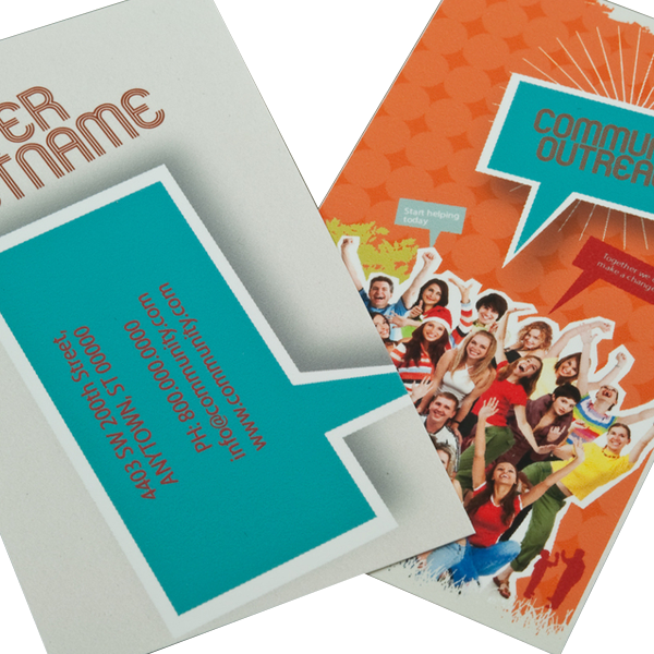 Community Outreach Business Card Template