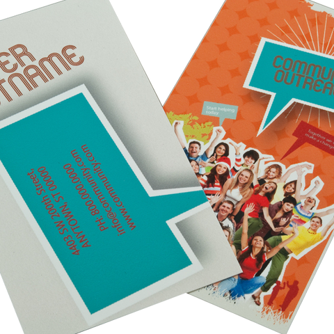Community Outreach Business Card Template