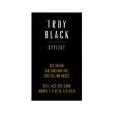 Edgy Stylist Business Card Template