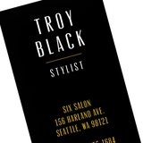 Edgy Stylist Business Card Template