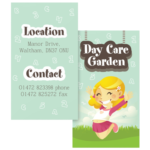Graphic Daycare Business Card Template