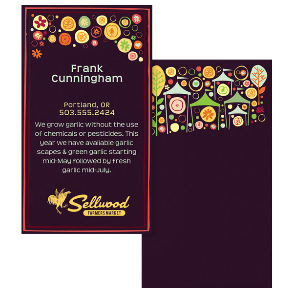 Graphic Farmers Market Business Card Template