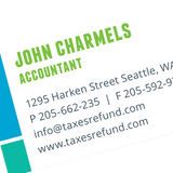 Maximum Tax Refund Business Card Template