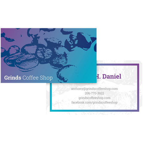 Colorful Coffee Business Card Template